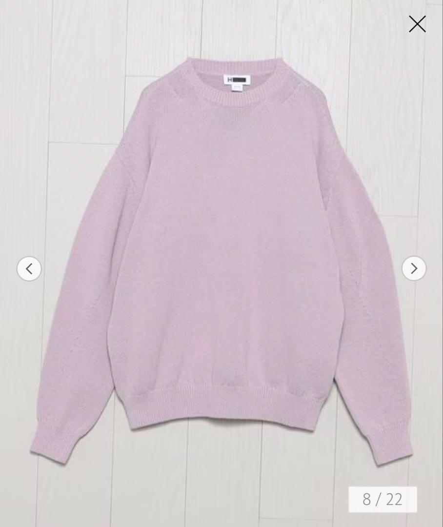 H BEAUTY&YOUTH コットンニット