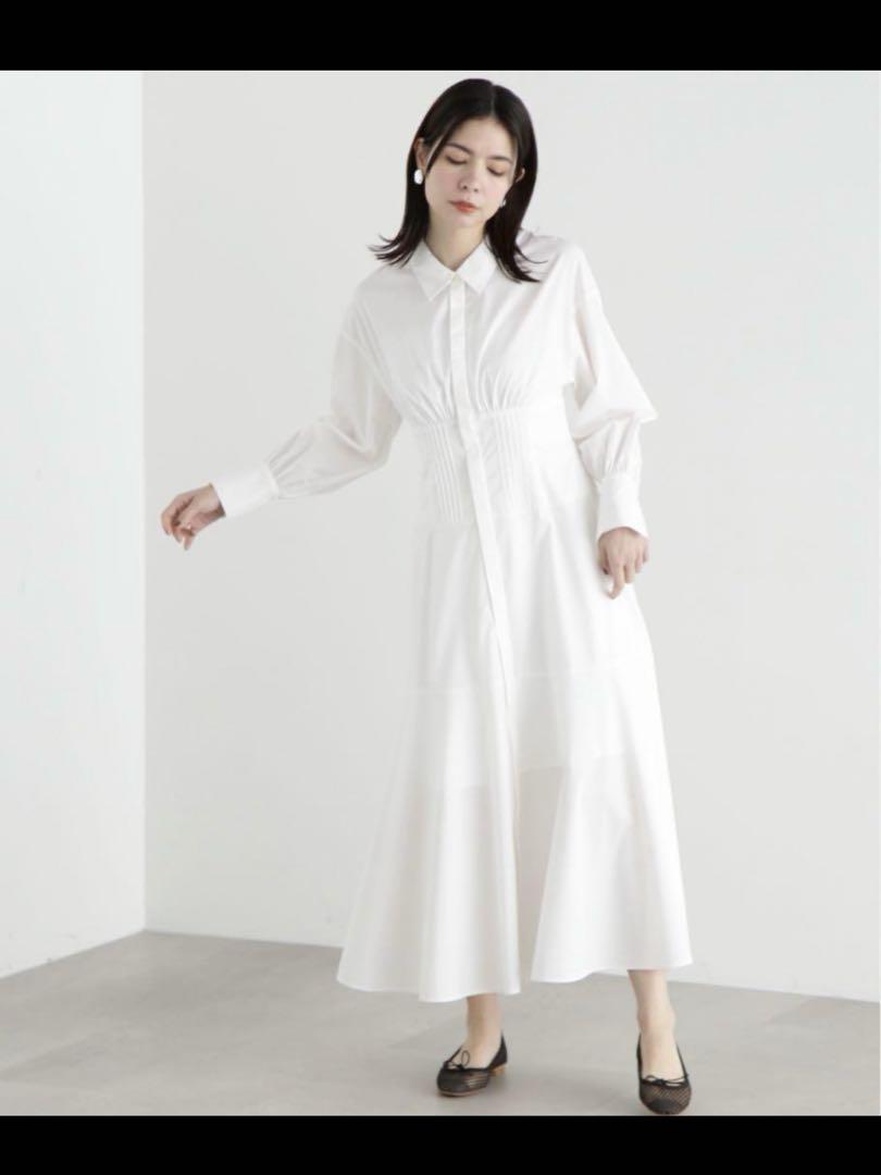 JILL STUART ジルスチュアート 　バックレースアップシャツワンピース