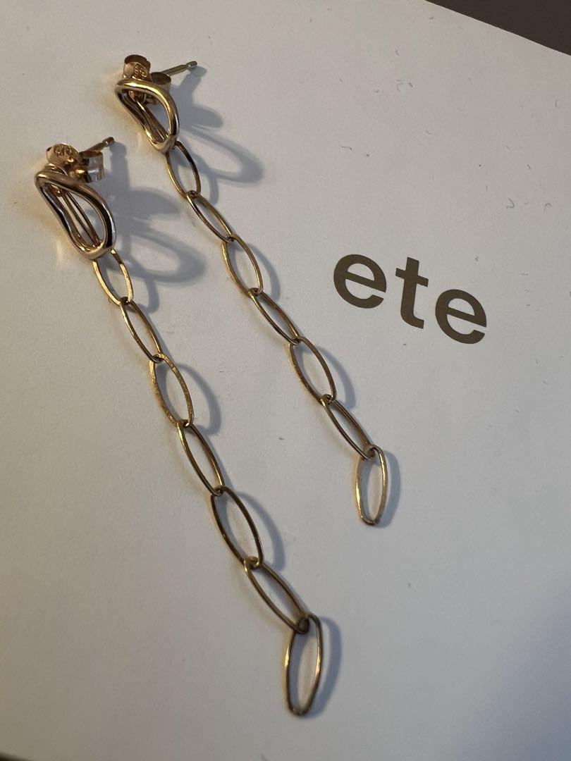 ete ドロップチェーンピアス