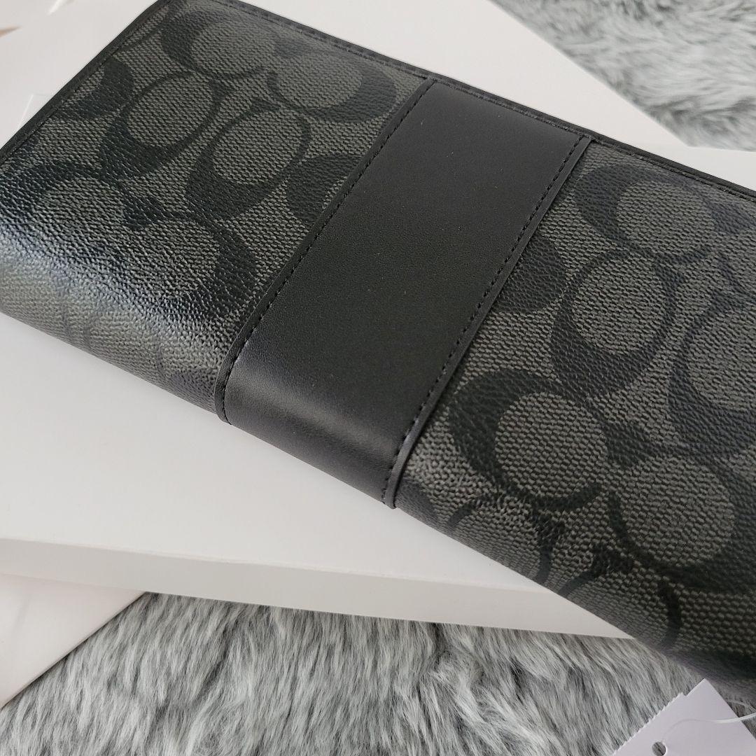 【新品未使用】COACH コーチ 長財布 シグネチャー 定番 1番人気 レザー