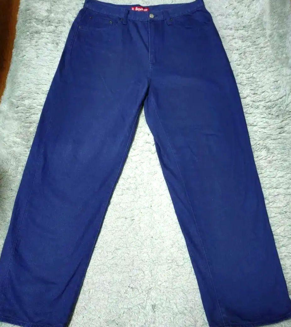 【超特価sale開催】  Supreme 24ss Baggy Jean navy 32インチ パンツ