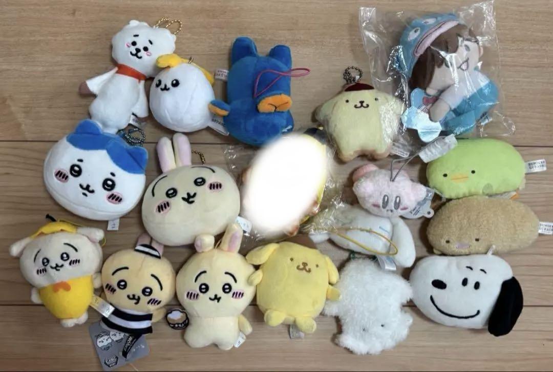 ぬいぐるみマスコット　ちいかわ　スヌーピー　すみっコぐらし　つぶらな瞳