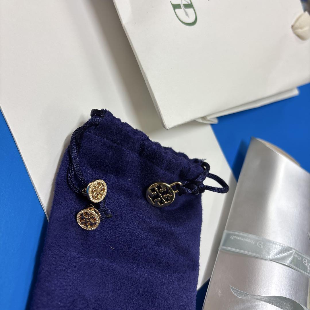 未使用[Tory Burch] ミラーパヴェ スタッズピアス