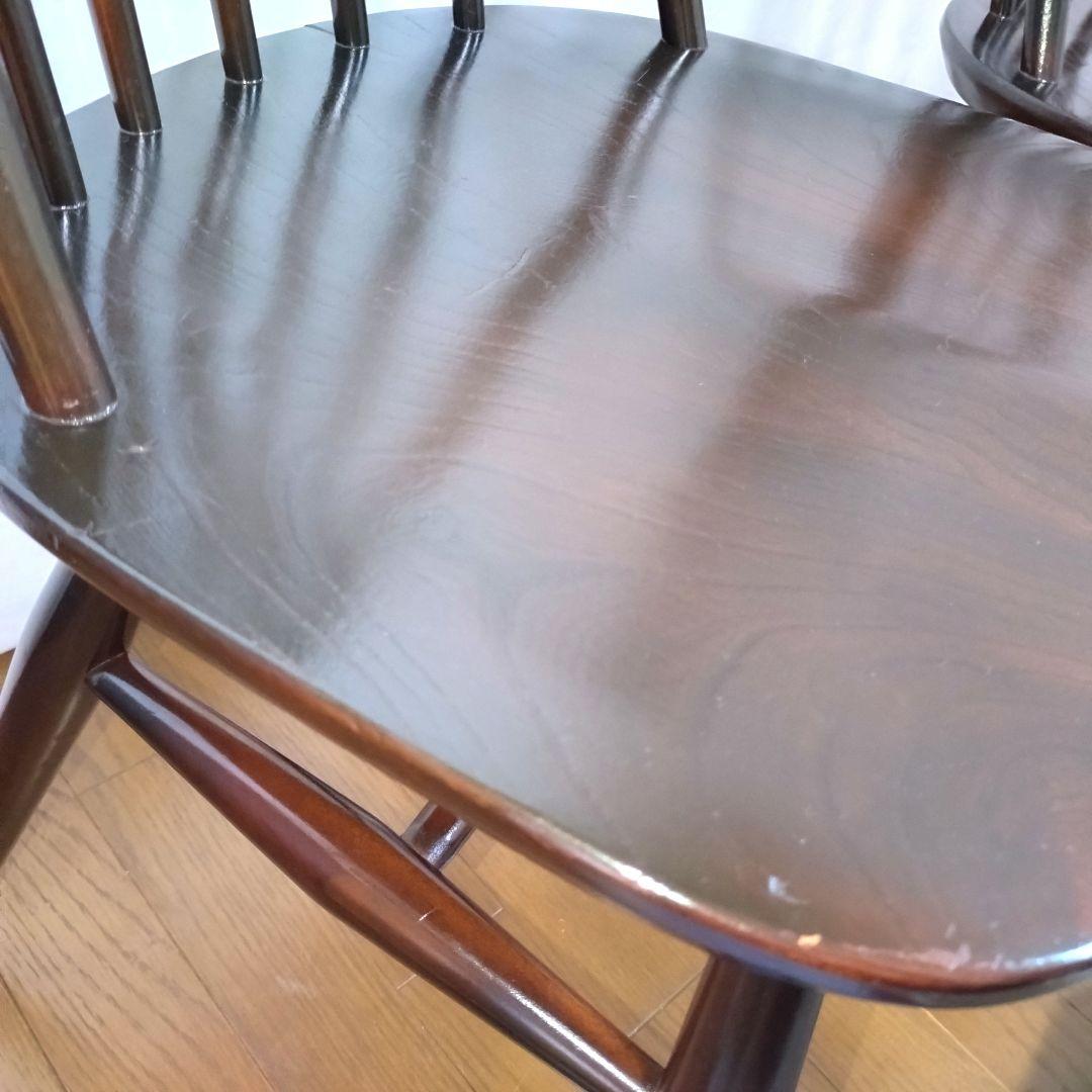 ERCOL　アーコール　クエーカーチェア　2脚　英国　ヴィンテージ　アンティーク