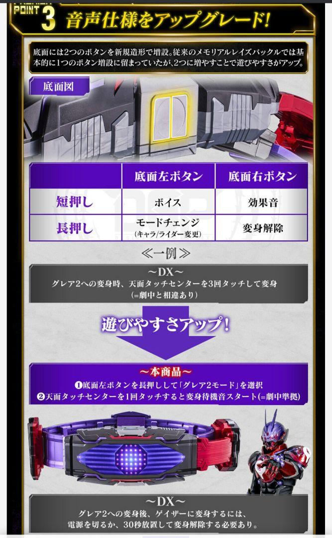 PREMIUM DX メモリアルヴィジョンドライバー&ハイスペックベルト帯セット