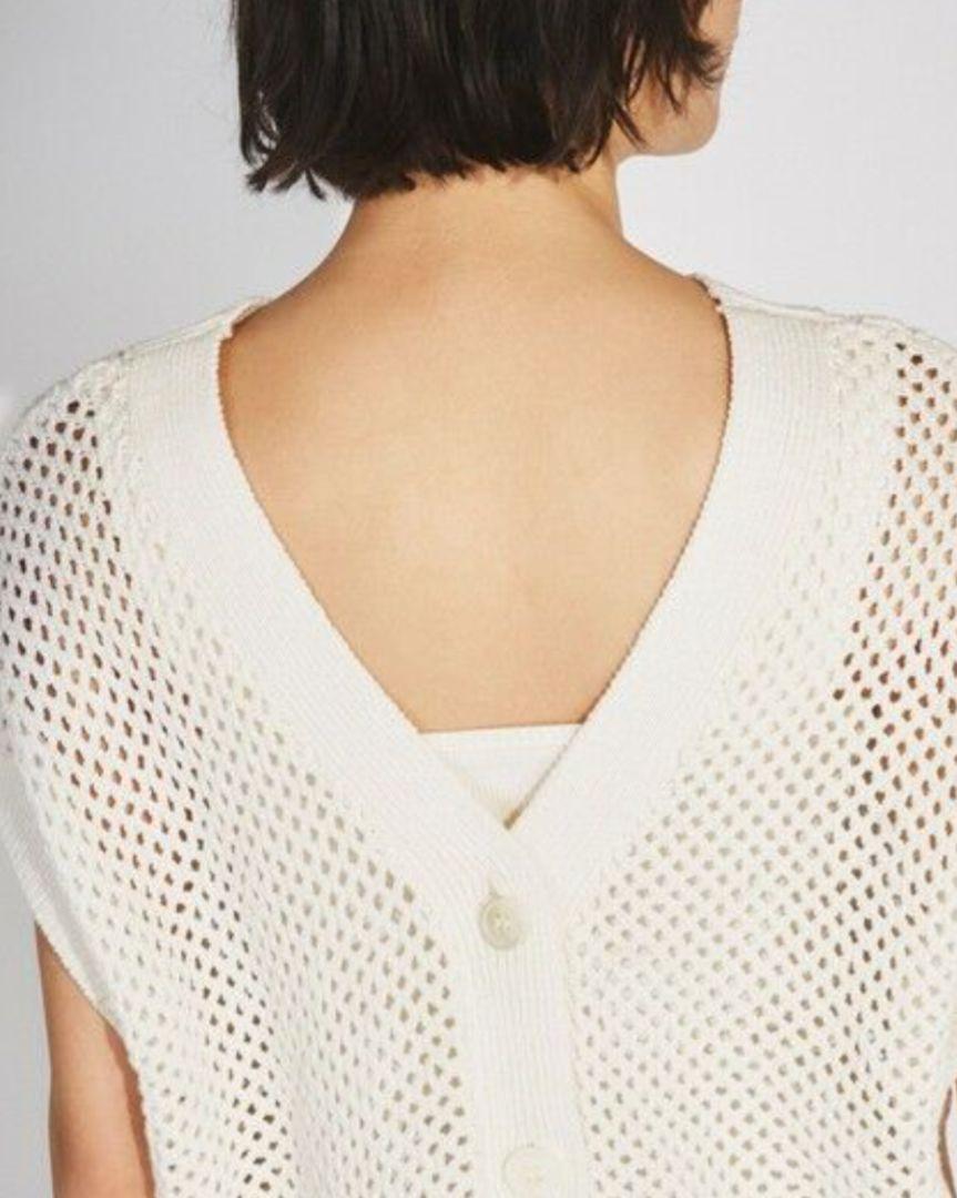 GRACE CONTINENTAL☆メッシュ2wayニットトップ