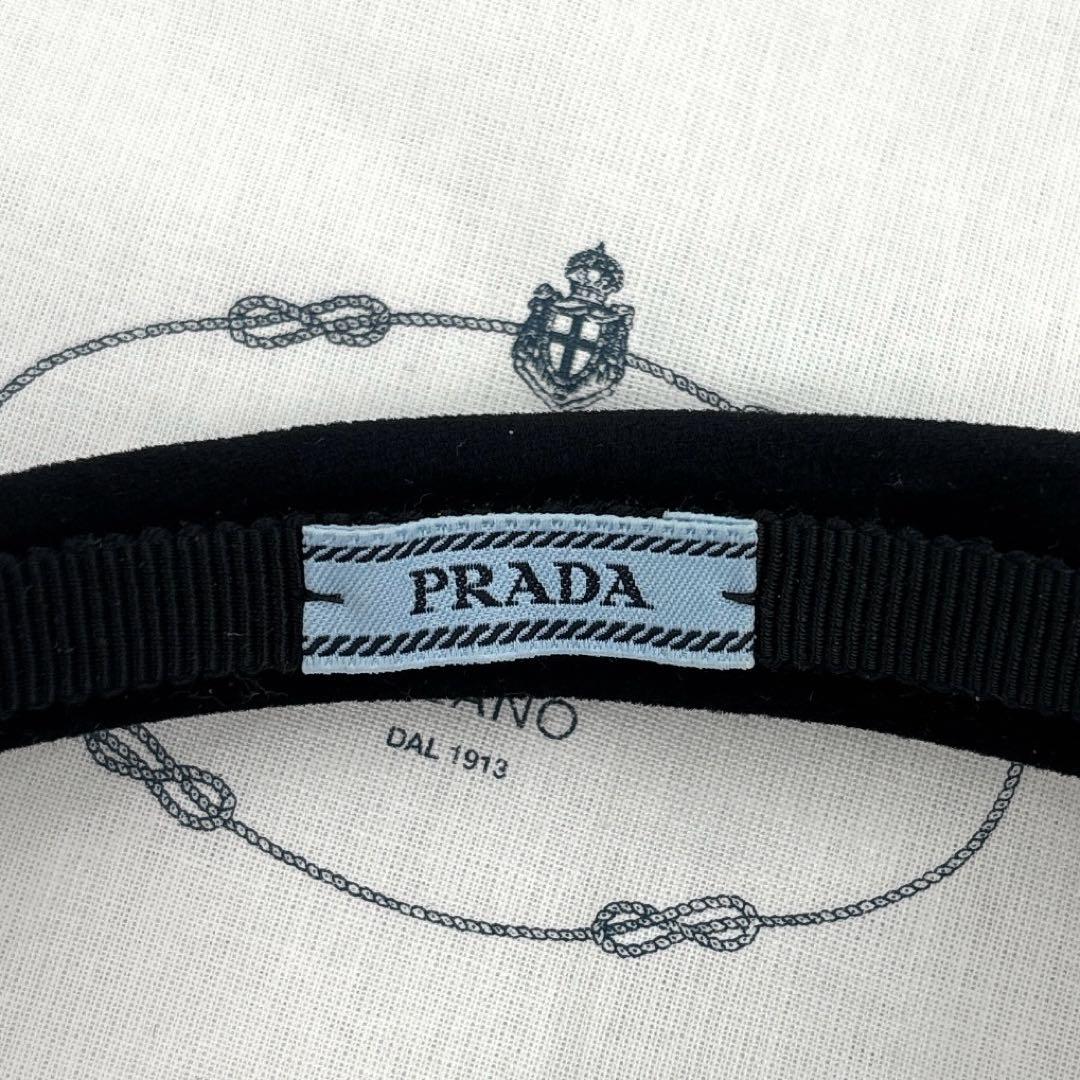 [PRADA] ベルベット ヘッドバンド / 1IH020 Black Re-Nylon headband | PRADA