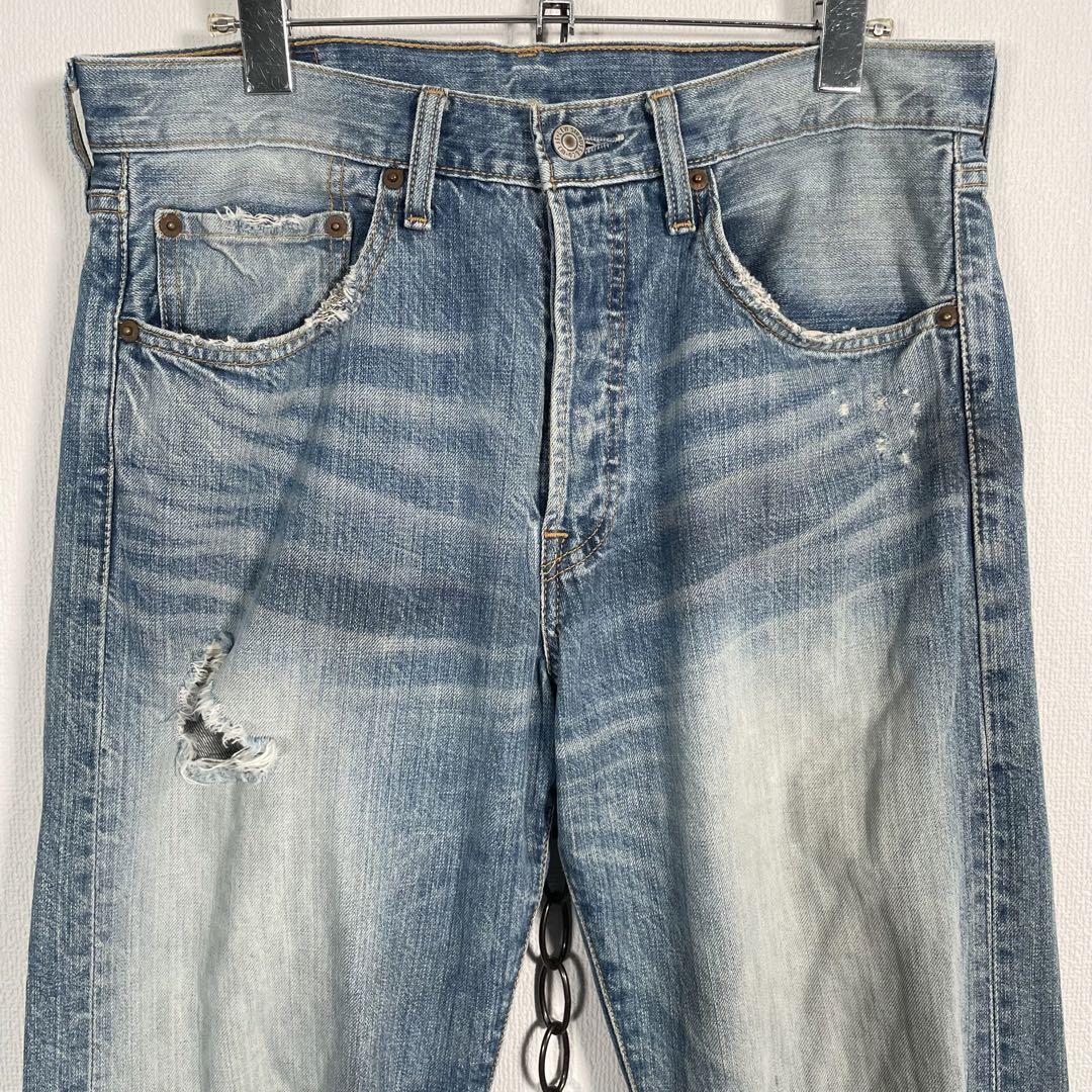 00s Levis 501 ダメージデニムパンツ クラッシュ グランジ W31