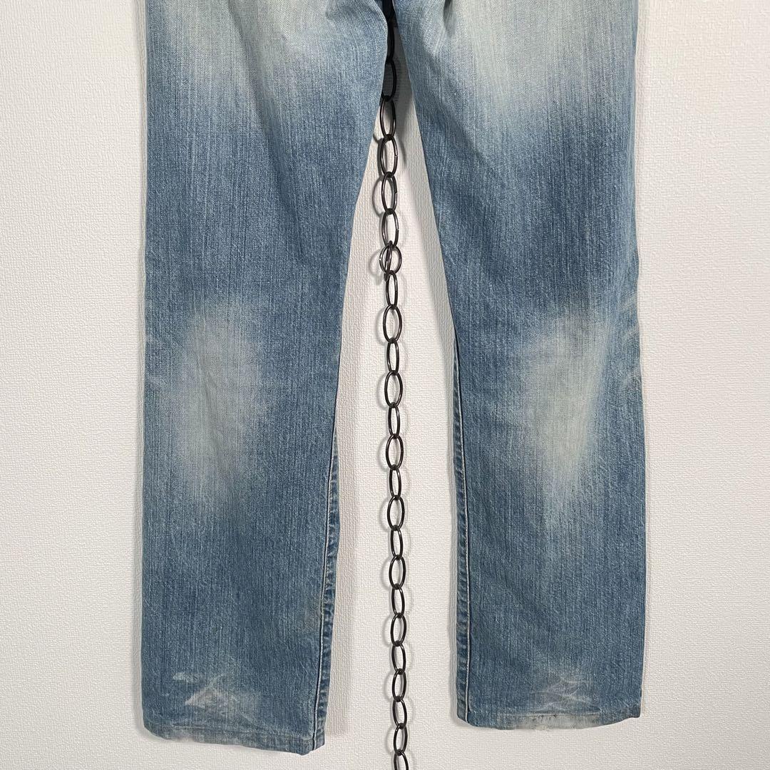 00s Levis 501 ダメージデニムパンツ クラッシュ グランジ W31