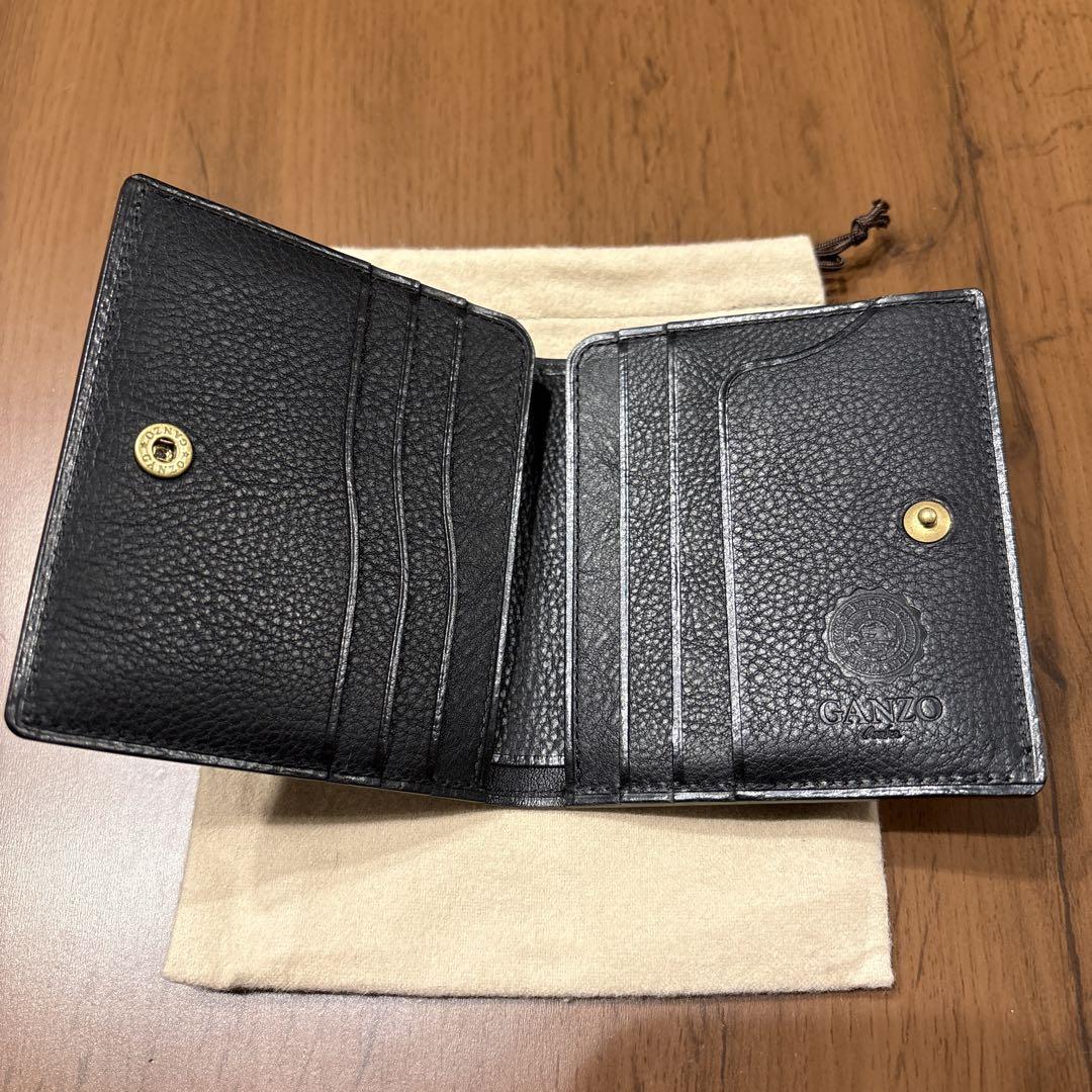 ほぼ未使用品】GANZO大阪店限定 ダブルホックウォレット シェル