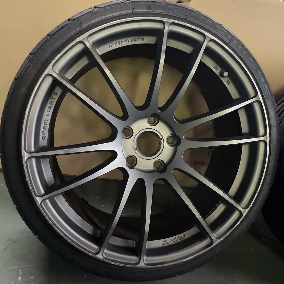 RAYS Gram Lights 19インチ ホイールセット RAYS (4本セット価格) 19インチ8.0J 5/114.3 レイズ gram LIGHTS
