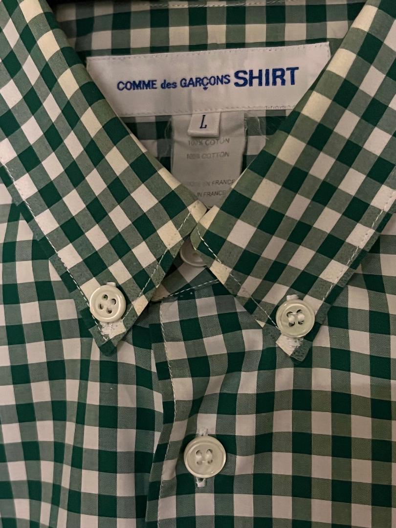 COMME des GARCONS SHIRT（コムデギャルソンシャツ）FOREVER WIDE CLASSIC コットンポプリンレギュラーカラー ギンガムチェックシャツ FZ-B010-051 11032400208｜guji online shop（グジ オンラインショップ）