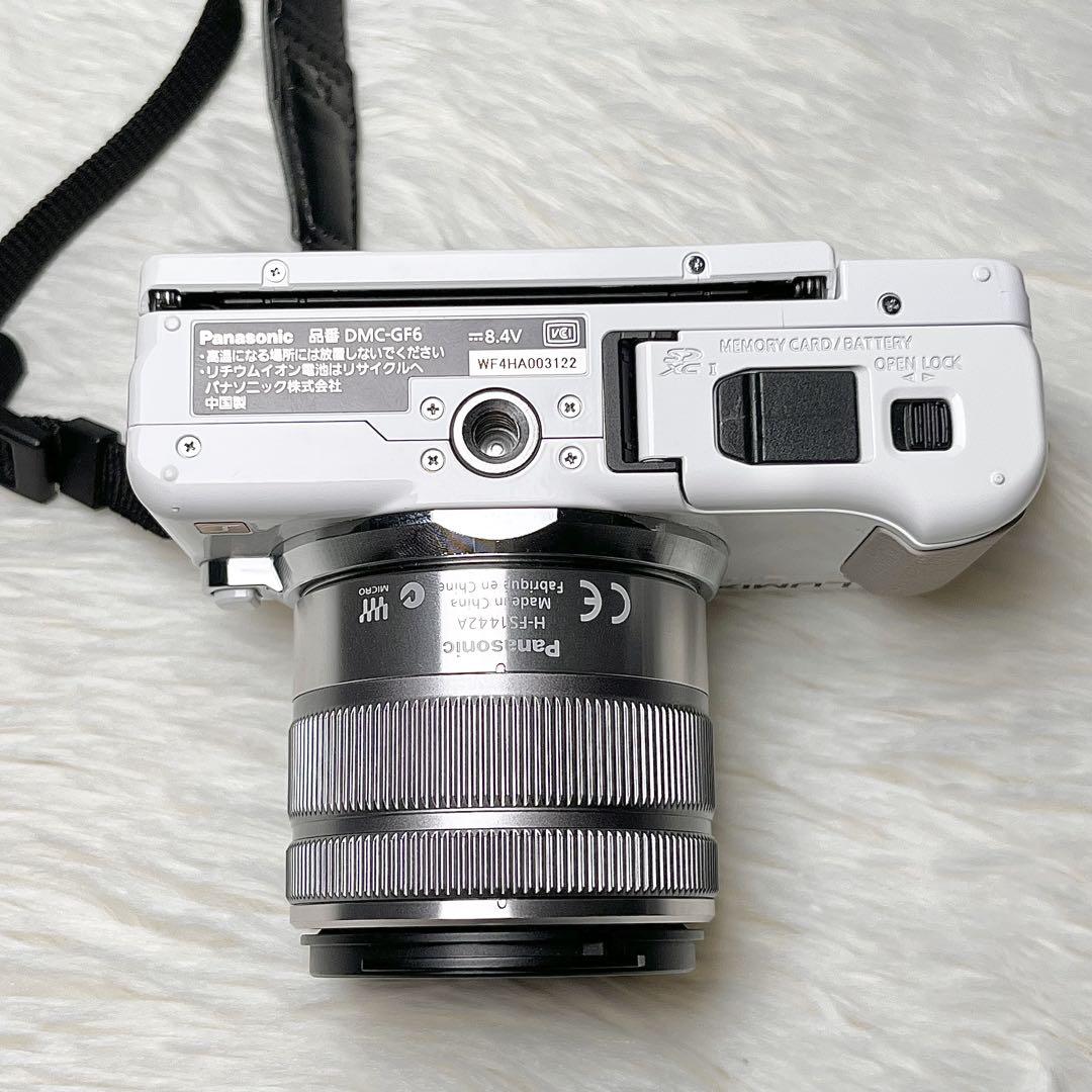 【極美品】Panasonic LUMIX DMC-GF6 ダブルズームキット Panasonic 中古 1年保証 美品 LUMIX DMC-GF6 ダブルズームレンズ