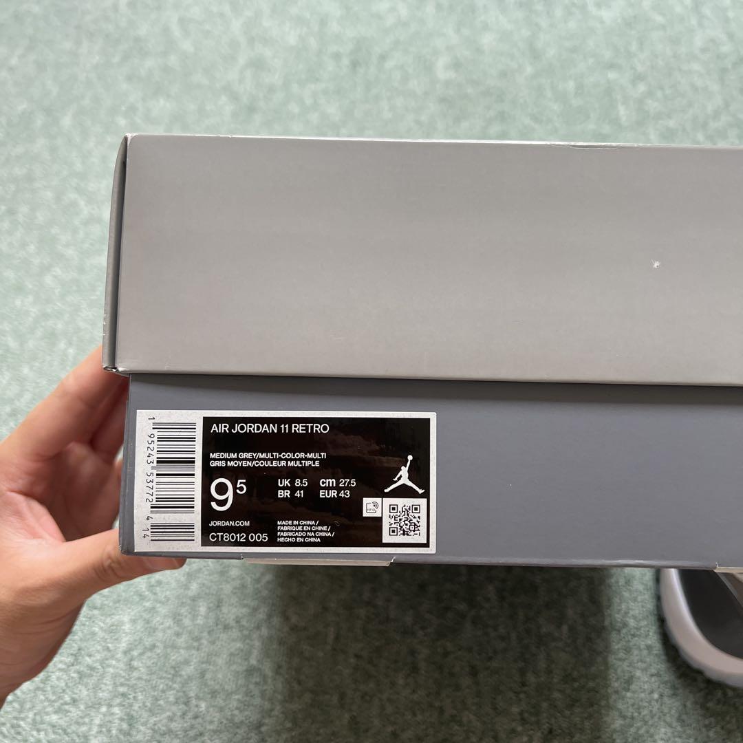 靴 Nike Air Jordan 11 Retro \"Cool Grey\"