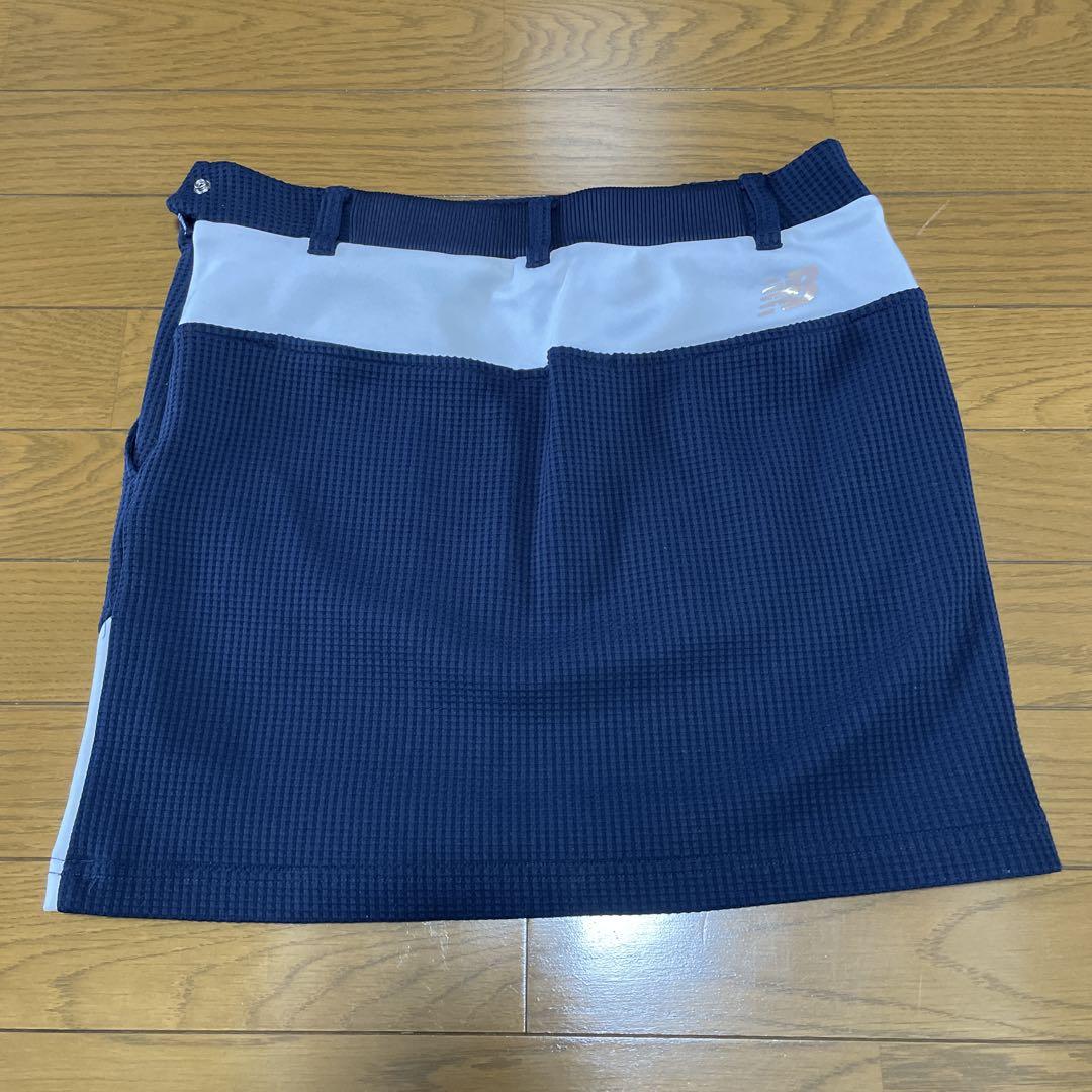 【新品未使用】ネイビー チェック柄 レディース ゴルフ スカート 2