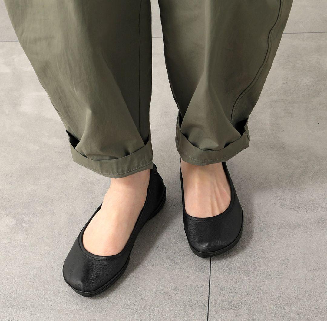 CAMPER カンペール バレエシューズ ソフトレザー 38 24cm　ブラック
