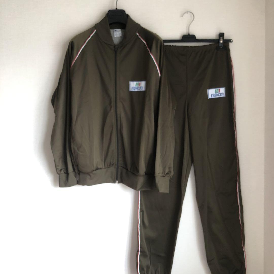 イタリア軍ジャージトラックスーツ　新品未使用カーキXS