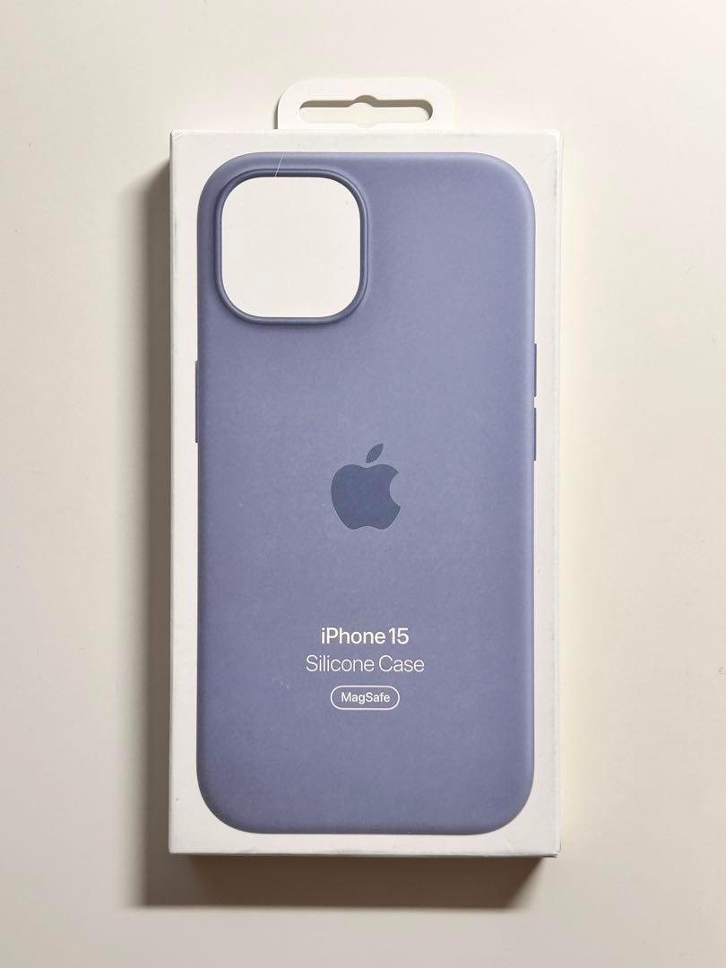 新品】純正 iPhone 15 シリコンケース・ウィンターブルー①