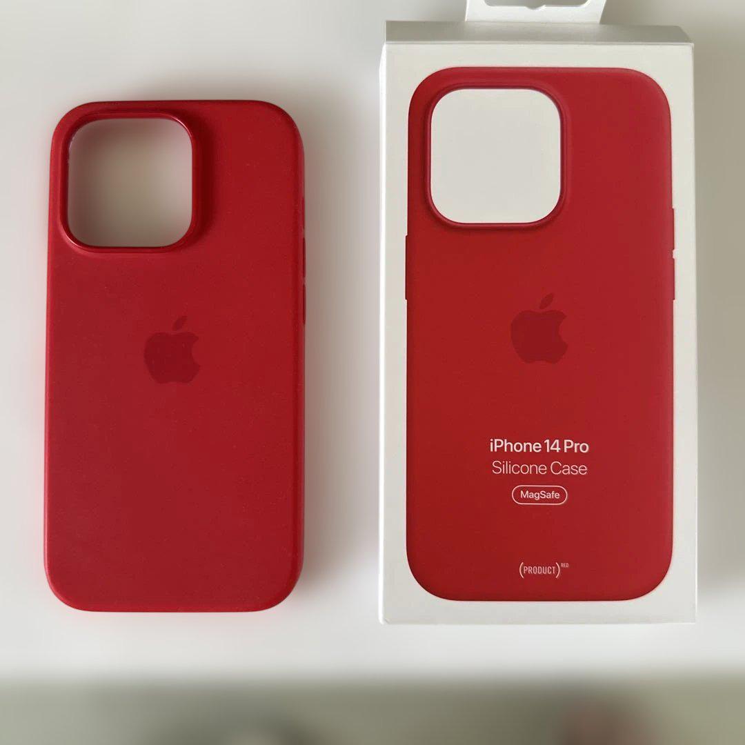 正規品 純正iPhone 14 Pro シリコンケース Product Red - メルカリ