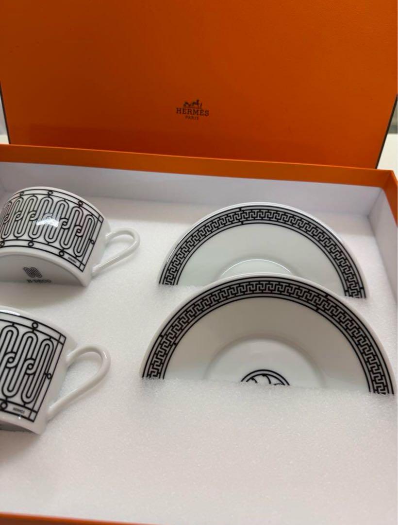 【中古新品】HERMES ティーカップ・ソーサーセット