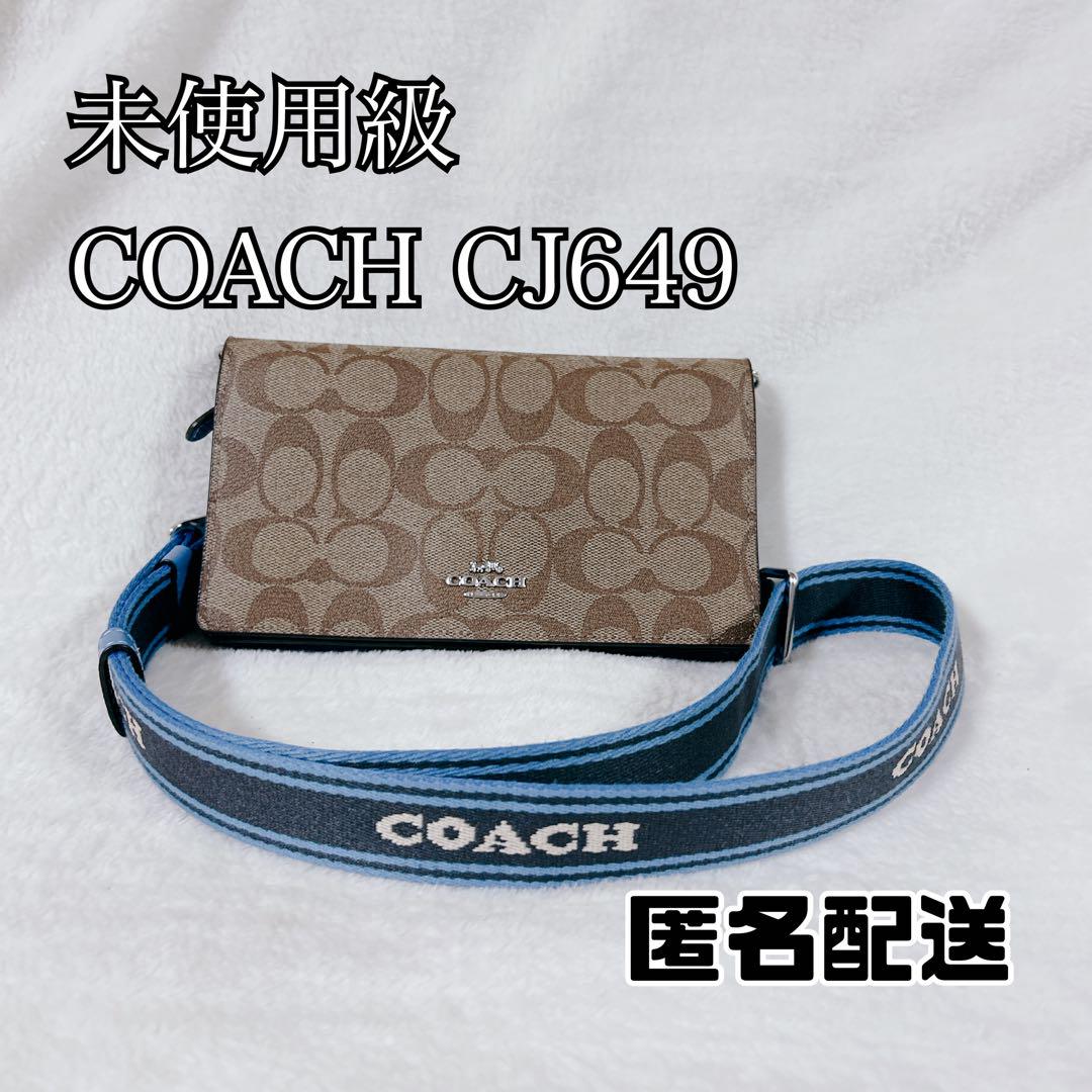 極美品COACH コーチCJ649 アンナフォルドオーバーショルダーウォレット 10,904円