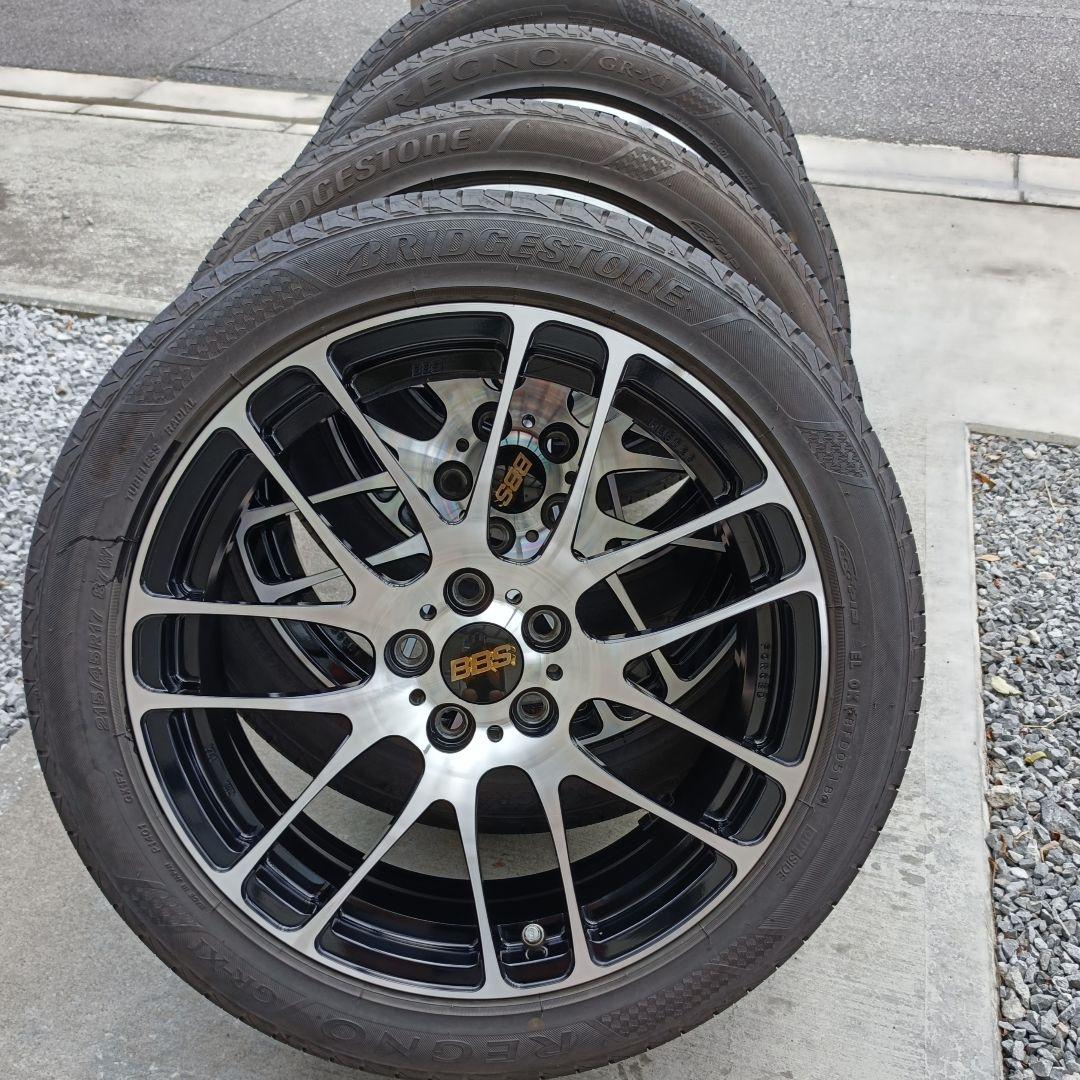 送料込 BBS 鍛造 17インチ アルミホイール　レグノ 4本セット ナット付