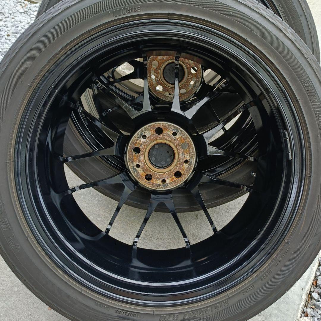 送料込 BBS 鍛造 17インチ アルミホイール　レグノ 4本セット ナット付
