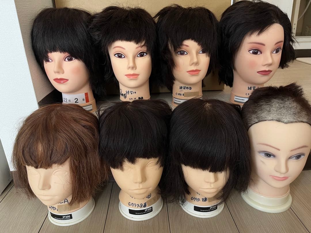カットウィッグ8体 カットウィッグ8体③