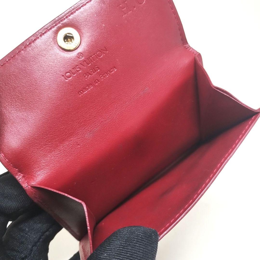 LOUIS VUITTON ルイヴィトン　ヴェルニ　財布　ワインレッド