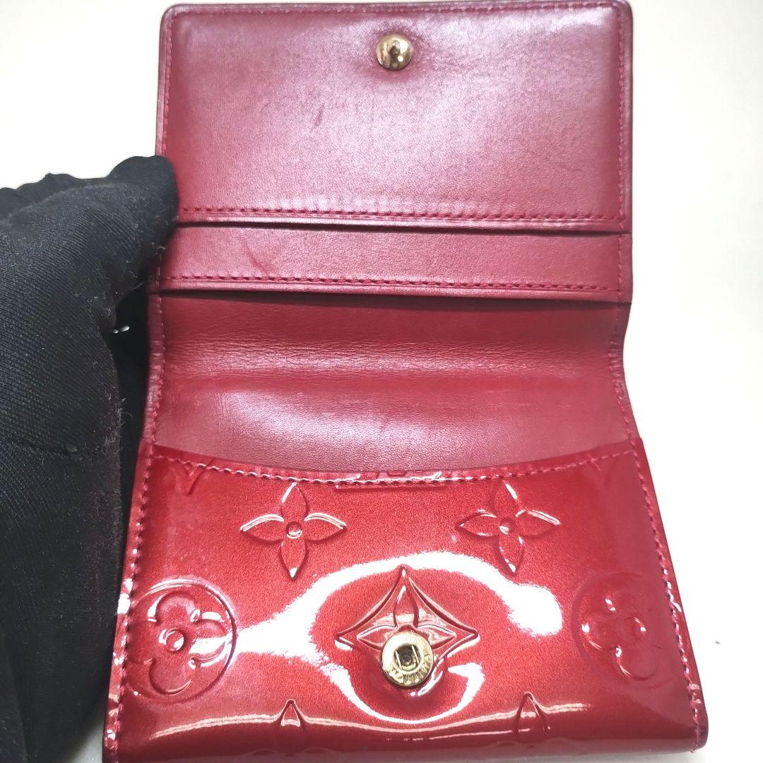 LOUIS VUITTON ルイヴィトン　ヴェルニ　財布　ワインレッド
