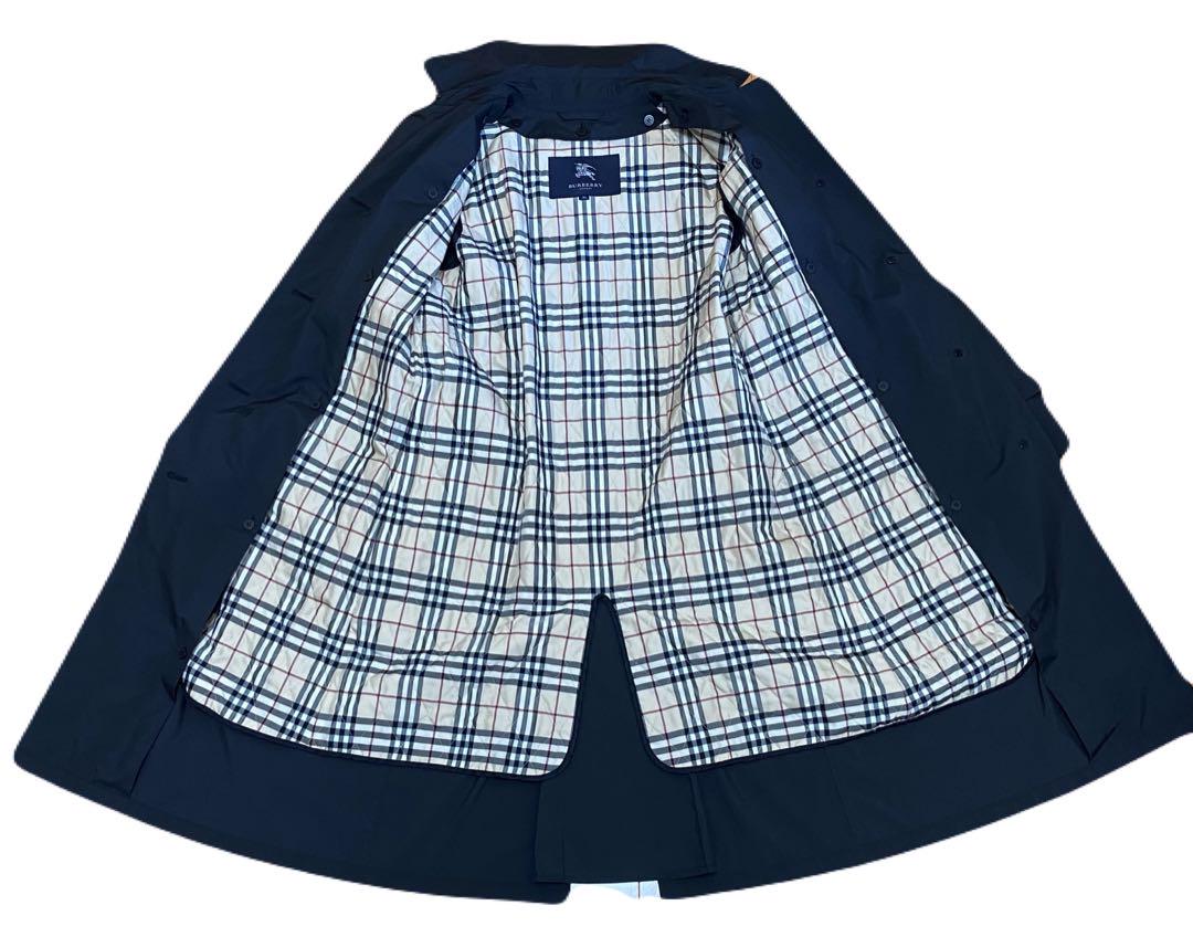 Burberry バーバリー トレンチコート 黒 ライナー付き ノバチェック美品