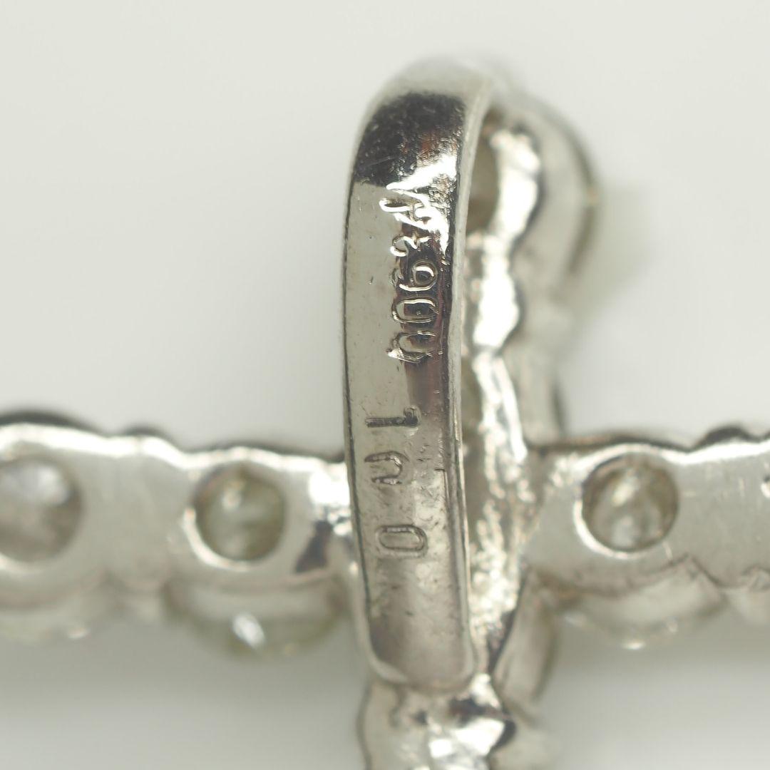 爆買い大人気 ⑩ D1.00ct クロスモチーフPt900天然ダイヤペンダントトップ VYhBm-m21795726776 特価通販