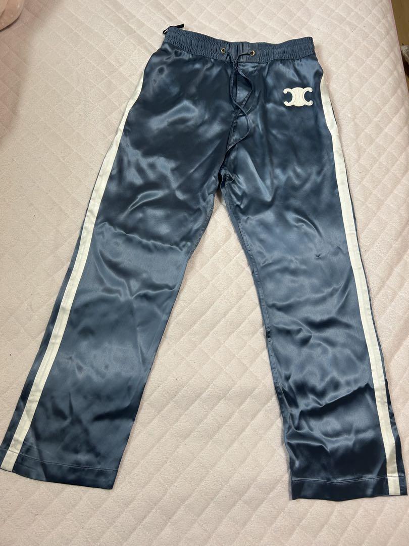 【極美品】CELINEトリオンフサテンパンツ レディースセリーヌ