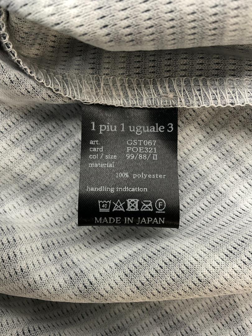 【未使用】1piu1uguale3 GOLF ビッグロゴ半袖ポロシャツ サイズ2