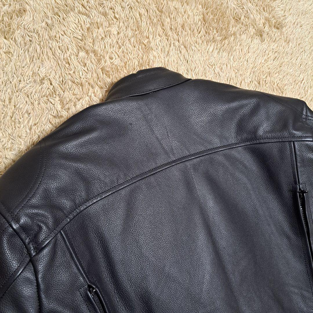 美品　大きいサイズ　ライダースジャケット　プロテクター　ライナー　黒　 XXL