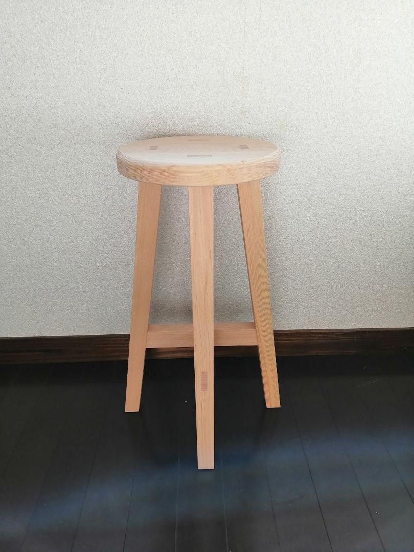 木製スツール 高さ25cm 丸椅子 stool 椅子（チェアー