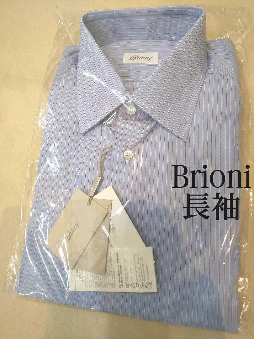 Brioni】ブルーストライプ/ ワイシャツ 長袖 /コットン100% - メルカリ Brioni】ブルーストライプ/ ワイシャツ 長袖 /コットン100% - メルカリ