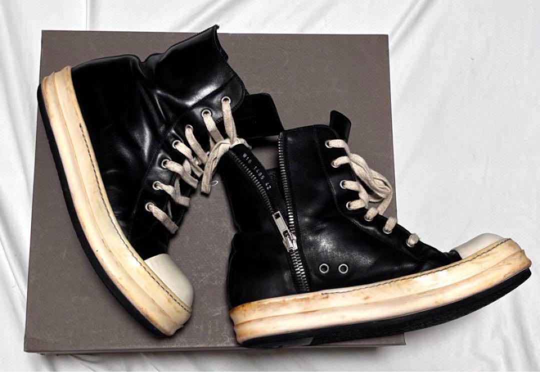 リックオウエンス　ラモーンズ　スニーカー　ブーツ　rick owens