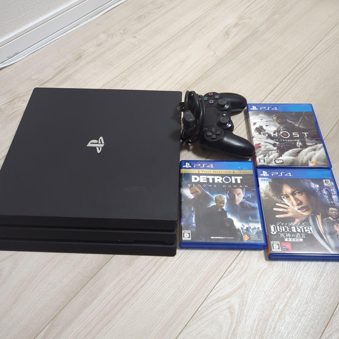 PS4 Pro SSD換装済み。ソフト3本 画像1