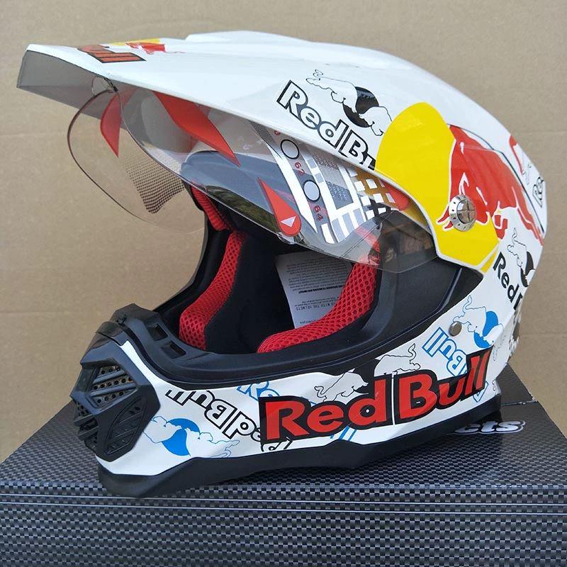 新品 白色オフロードバイクヘルメット