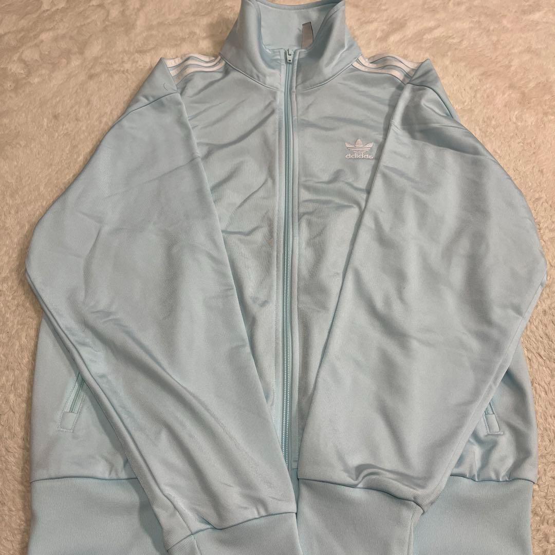 美品 希少カラー adidas トラックジャケット ブルー系 L 送料無料