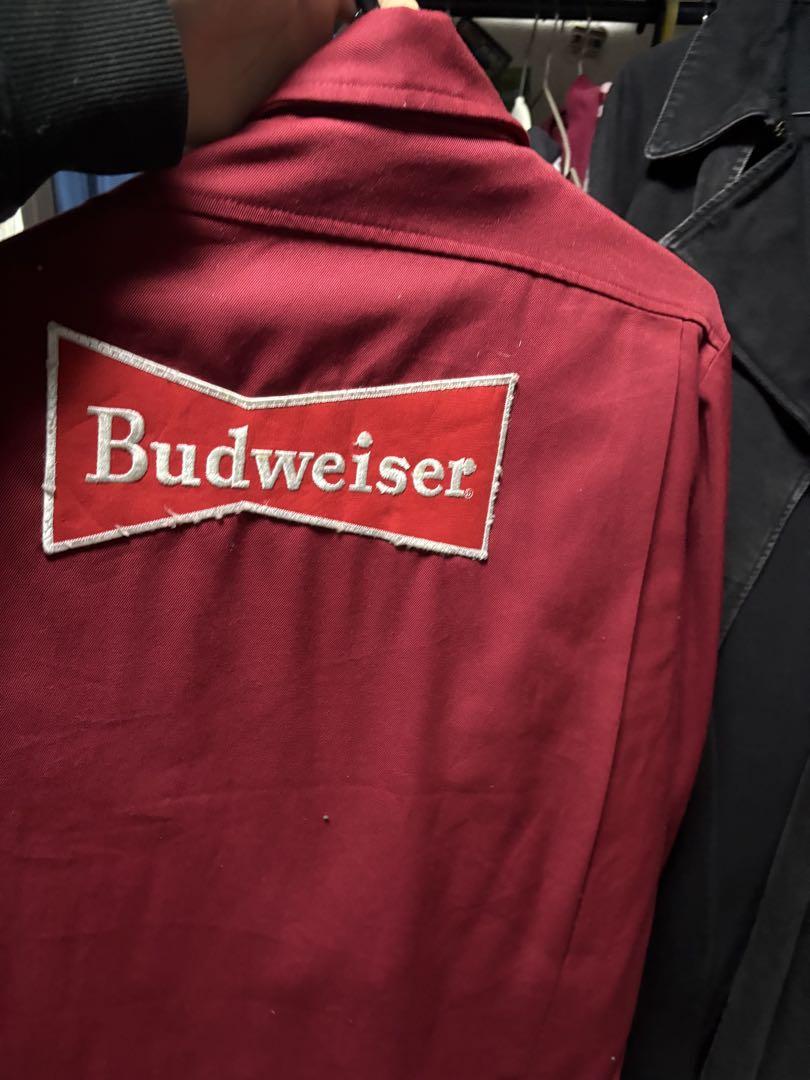 Bud ロゴ入り赤ジャケット Budweiser 赤いジャケット Ken刺繍 - メルカリ