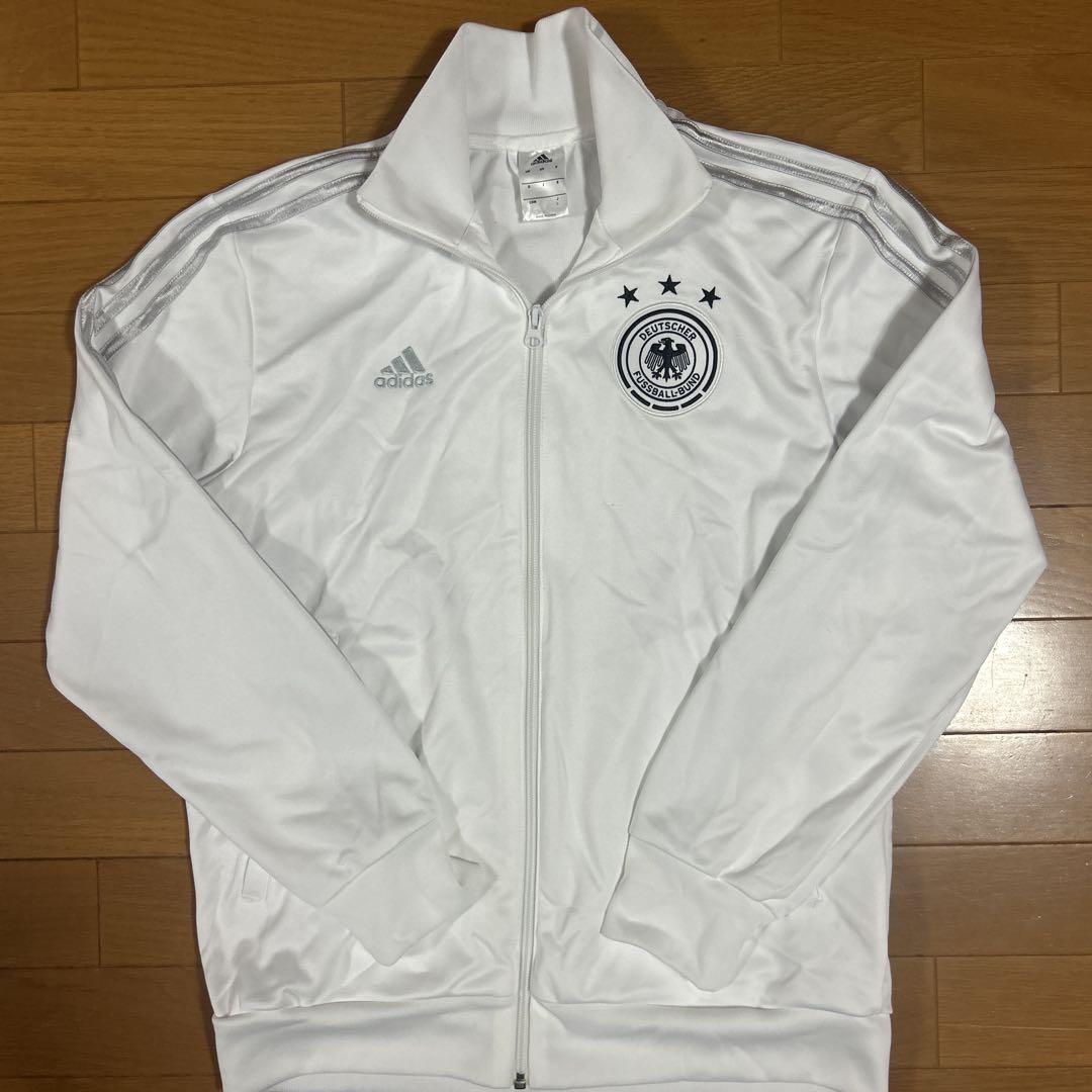 ADIDAS×DEUTSCHER ドイツ代表 トラックジャケット 白 Adidas Deutscher Fussball-Bund Germany Soccer White Full Zip