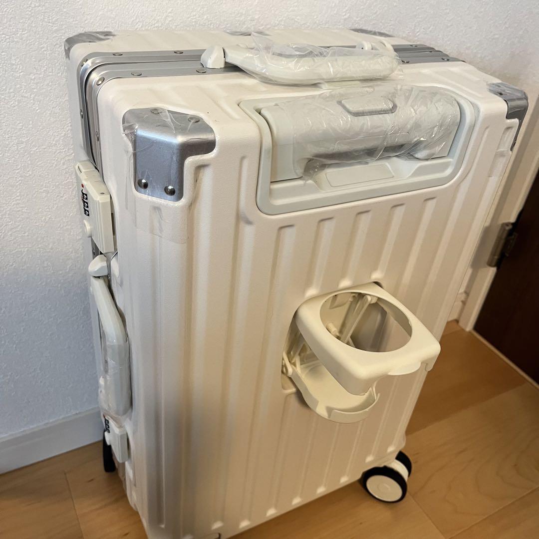 スーツケース キャリーケース 機内持込可 USB充電ポート カップホルダー