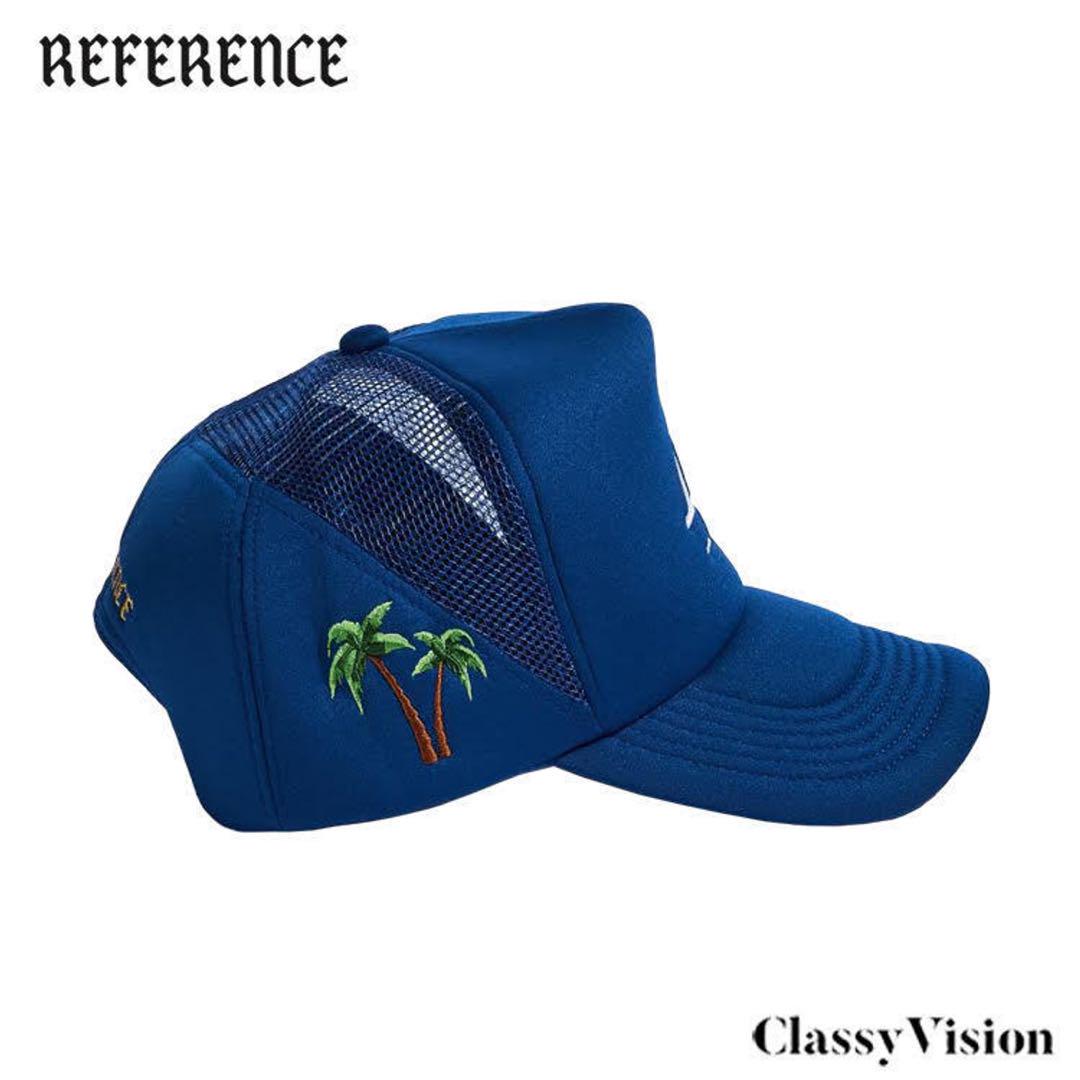 REFERENCE チェーンステッチロイヤルブルートラッカーキャップ