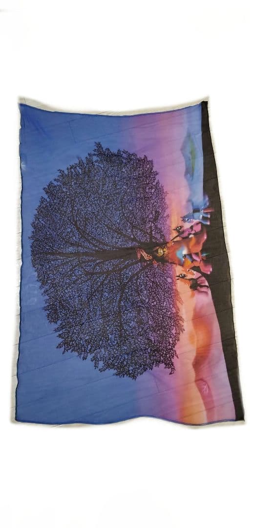 版画とセット 藤城清治 影絵 ストール