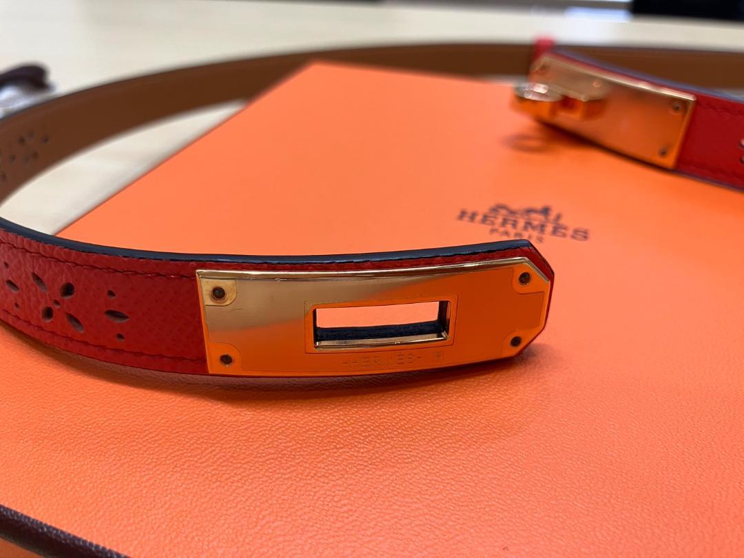 新品　未使用品！激安！HERMES ベルト ケリー ガーデンパーティー 18mm