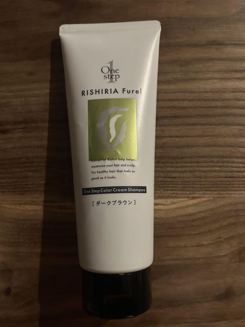 RISHIRIAワンステップカラークリームシャンプーダークブラウン 255g