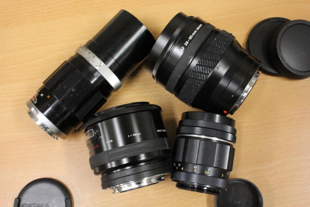 カメラ・レンズ １２点 ジャンク品 EOS-1N 35DC α9000 等