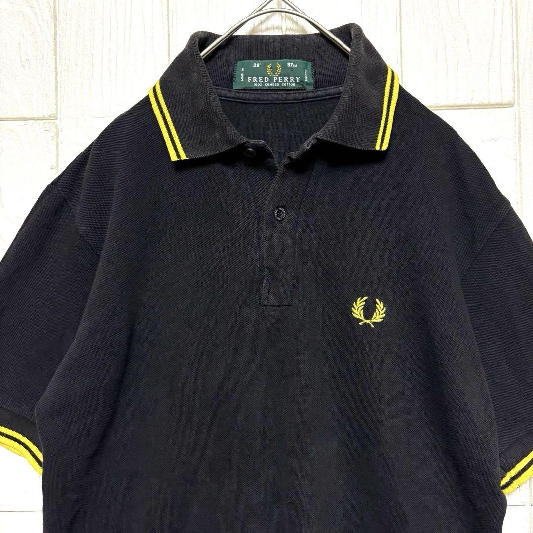 イングランド製 FRED PERRY フレッドペリー M12 ポロシャツ M